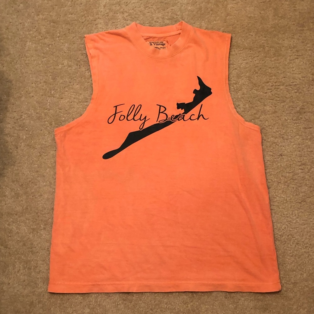 US Vintage Folly Beach Muscle Shirt